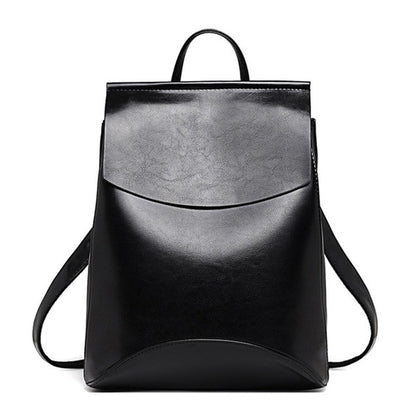 New Vintage Backpack Women High Quality pu Leather Travel Backpack Large Capacity School Bags for Girls mochila feminina