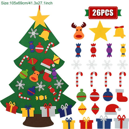 Kids DIY Felt Christmas Tree  Decoration
