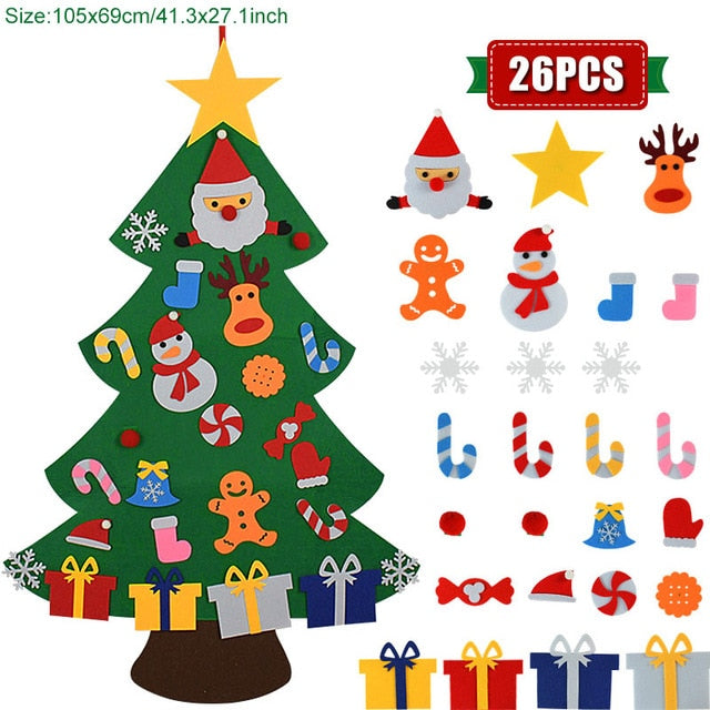 Kids DIY Felt Christmas Tree  Decoration