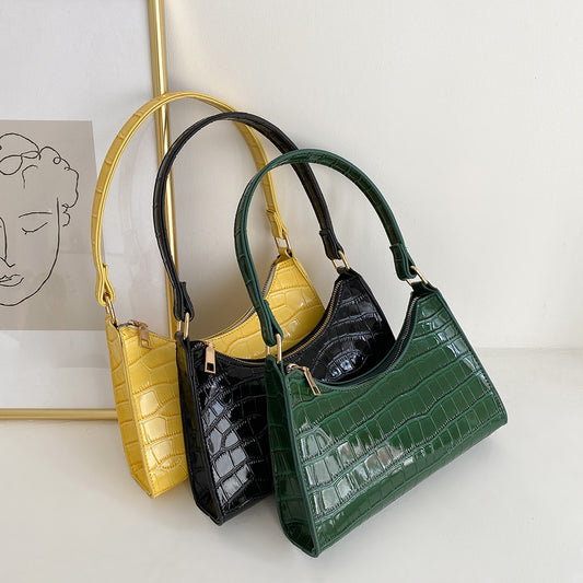 Retro Alligator Pattern Small Shoulder Bags