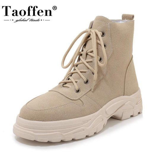 Taoffen Women Warm Ankle Boots