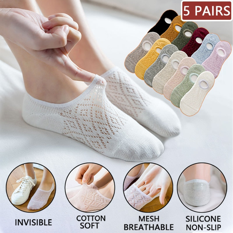 Women Silicone non-slip invisible Socks