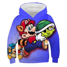 Charger l&#39;image dans la galerie, Fashion cute 3D print Super mario hoodie
