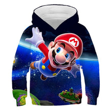 将图片加载到图库查看器，Fashion cute 3D print Super mario hoodie
