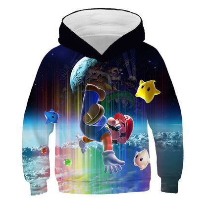 Fashion cute 3D print Super mario hoodie