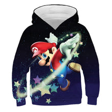 Load image into Gallery viewer, Fashion cute 3D print Super mario hoodie
