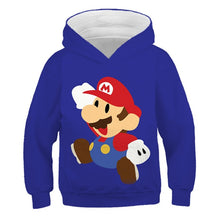 将图片加载到图库查看器，Fashion cute 3D print Super mario hoodie
