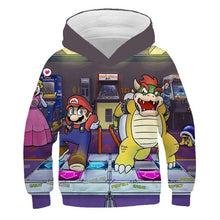 Cargar imagen en el visor de la galería, Fashion cute 3D print Super mario hoodie
