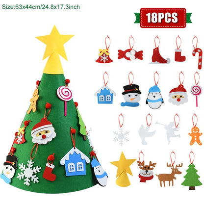 Kids DIY Felt Christmas Tree  Decoration