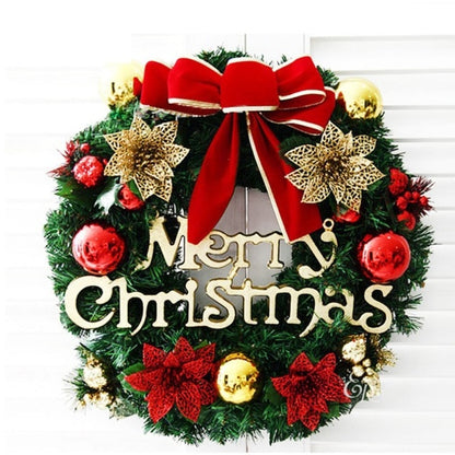 Christmas Wreath With Battery Powered LED Light String