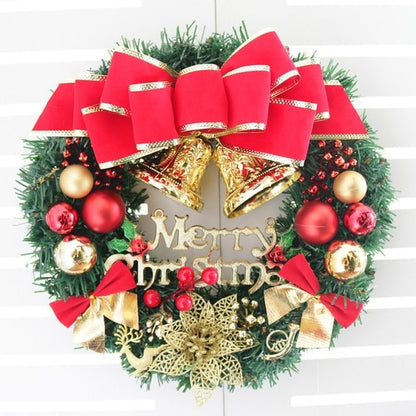 Christmas Wreath With Battery Powered LED Light String