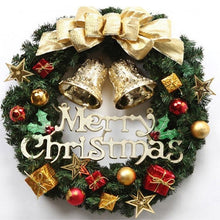 Load image into Gallery viewer, Christmas Wreath With Battery Powered LED Light String
