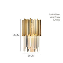 將圖片載入圖庫檢視器 LED Postmodern Round Golden Stainless Steel Crystal Chandelier Lighting Lustre Suspension Luminaire Lampen For Dinning Room
