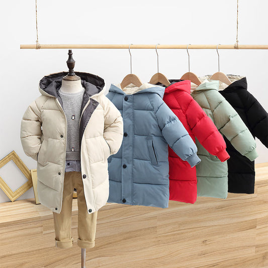 Cotton-padded Parka & Coats Thicken Warm Long Jackets