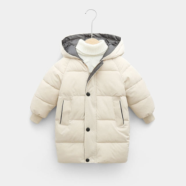 Cotton-padded Parka & Coats Thicken Warm Long Jackets