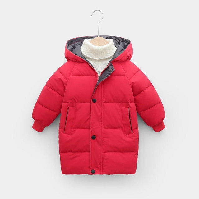 Cotton-padded Parka & Coats Thicken Warm Long Jackets