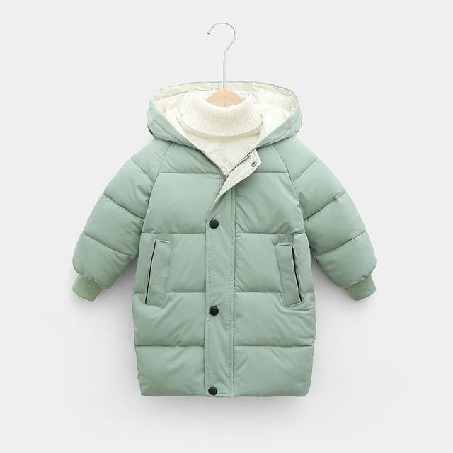 Cotton-padded Parka & Coats Thicken Warm Long Jackets