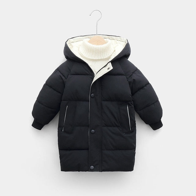 Cotton-padded Parka & Coats Thicken Warm Long Jackets