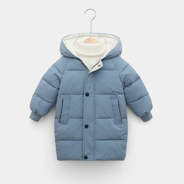 Cotton-padded Parka & Coats Thicken Warm Long Jackets
