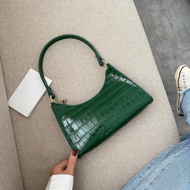 Retro Alligator Pattern Small Shoulder Bags
