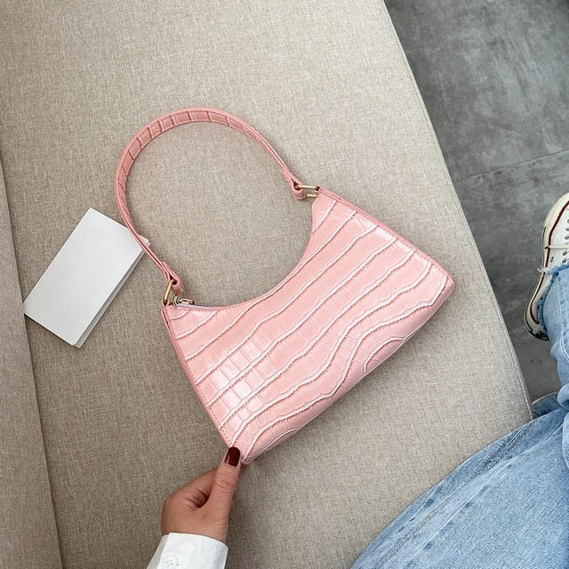 Retro Alligator Pattern Small Shoulder Bags