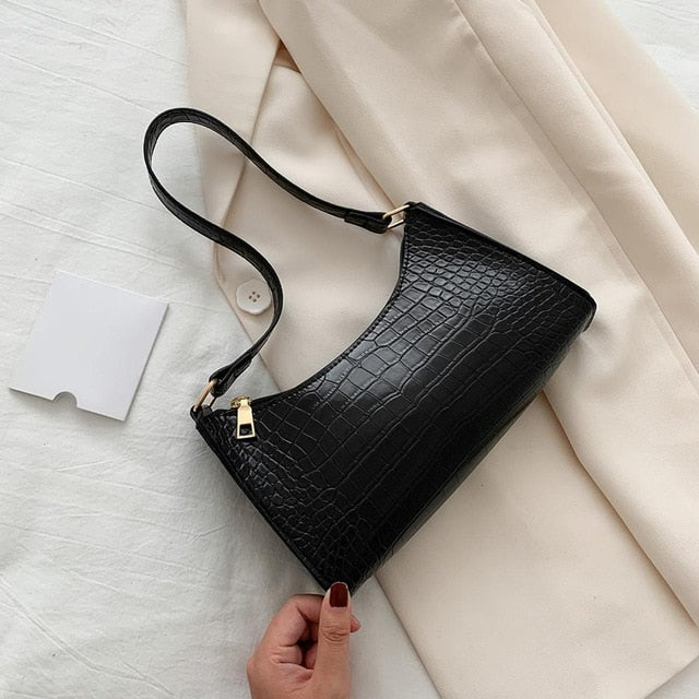 Retro Alligator Pattern Small Shoulder Bags