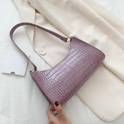 Retro Alligator Pattern Small Shoulder Bags