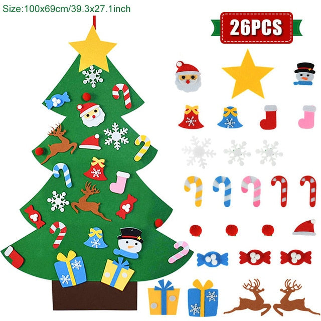 Kids DIY Felt Christmas Tree  Decoration