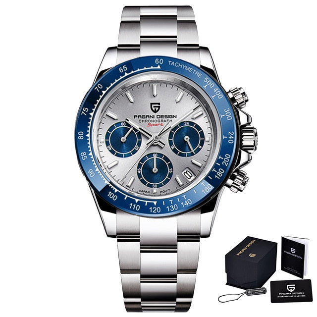 PAGANI DESIGN Men Watch Top Brand Luxury Business Sapphire stainless steel Waterproof Sport Chronograph Watch Relogio Masculino