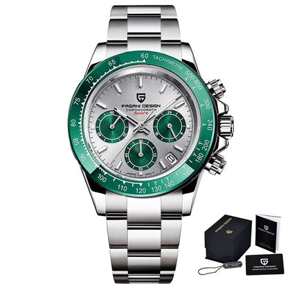 PAGANI DESIGN Men Watch Top Brand Luxury Business Sapphire stainless steel Waterproof Sport Chronograph Watch Relogio Masculino