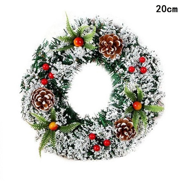 Wooden Merry Christmas Garland Wreath Decor