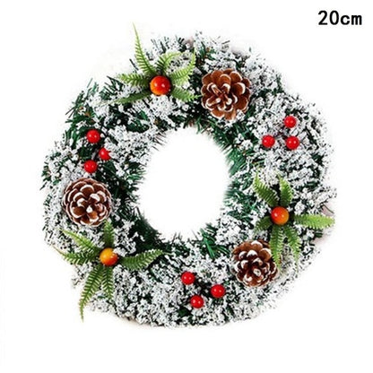 Wooden Merry Christmas Garland Wreath Decor