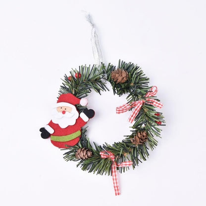 Wooden Merry Christmas Garland Wreath Decor