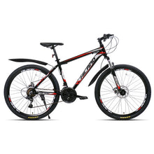 將圖片載入圖庫檢視器 HILAND 26 inch 21 Speed Aluminum Alloy Suspension Bike Double Disc Brake Mountain Bike Bicycle with Service and Free Gifts
