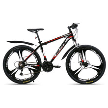 將圖片載入圖庫檢視器 HILAND 26 inch 21 Speed Aluminum Alloy Suspension Bike Double Disc Brake Mountain Bike Bicycle with Service and Free Gifts
