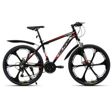 將圖片載入圖庫檢視器 HILAND 26 inch 21 Speed Aluminum Alloy Suspension Bike Double Disc Brake Mountain Bike Bicycle with Service and Free Gifts
