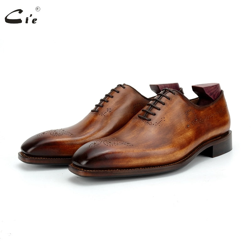 Cie Handmade Calf Leather Outsole Men Dress Shoe Goodyear Welted Full Grain Calf Leather Oxford Men Office Business Shoes OX810