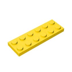 40pcs DIY Building Blocks Figures Thin Bricks 2x6 Dots 12Color Educational Creative Size Compatible With lego Toys for Children