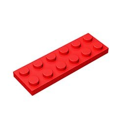 40pcs DIY Building Blocks Figures Thin Bricks 2x6 Dots 12Color Educational Creative Size Compatible With lego Toys for Children