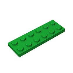 40pcs DIY Building Blocks Figures Thin Bricks 2x6 Dots 12Color Educational Creative Size Compatible With lego Toys for Children