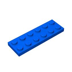 40pcs DIY Building Blocks Figures Thin Bricks 2x6 Dots 12Color Educational Creative Size Compatible With lego Toys for Children