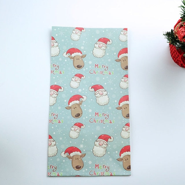 Snowflakes Candy Gift Bags Snowman Merry Christmas