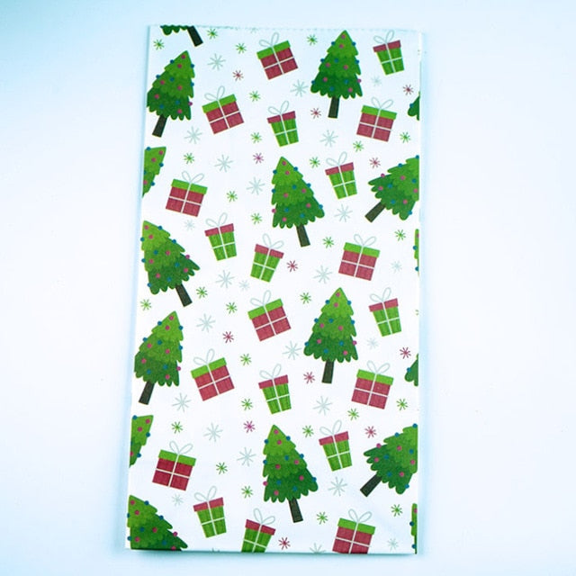 Snowflakes Candy Gift Bags Snowman Merry Christmas