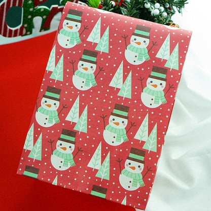 Snowflakes Candy Gift Bags Snowman Merry Christmas