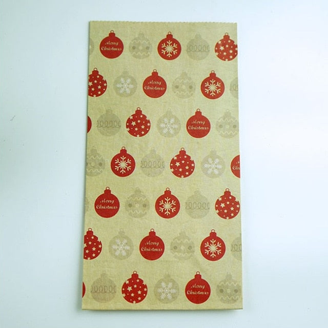 Snowflakes Candy Gift Bags Snowman Merry Christmas