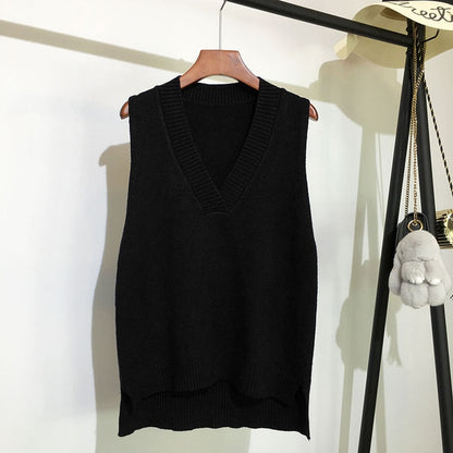 Women's Cashmere V-neck Knitted Vest