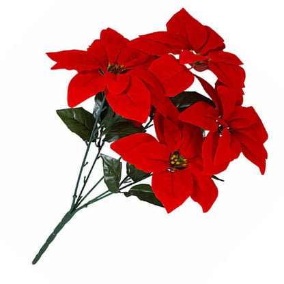 Poinsettia Flower Home Office Decoration
