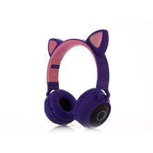 Load image into Gallery viewer, Cute Cat Bluetooth 5.0 Headset Wireless Hifi
