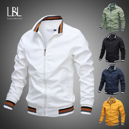 New Men's Windbreaker Bomber Jacket