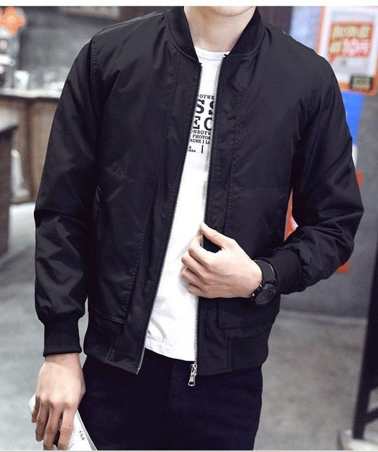 New Men's Windbreaker Bomber Jacket